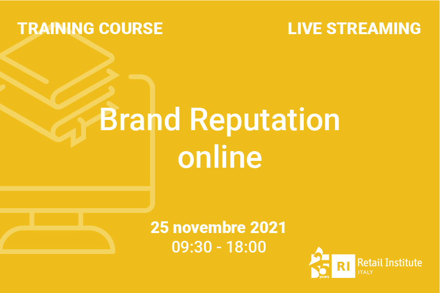 Training Course “Brand Reputation Online” – 25 novembre 2021