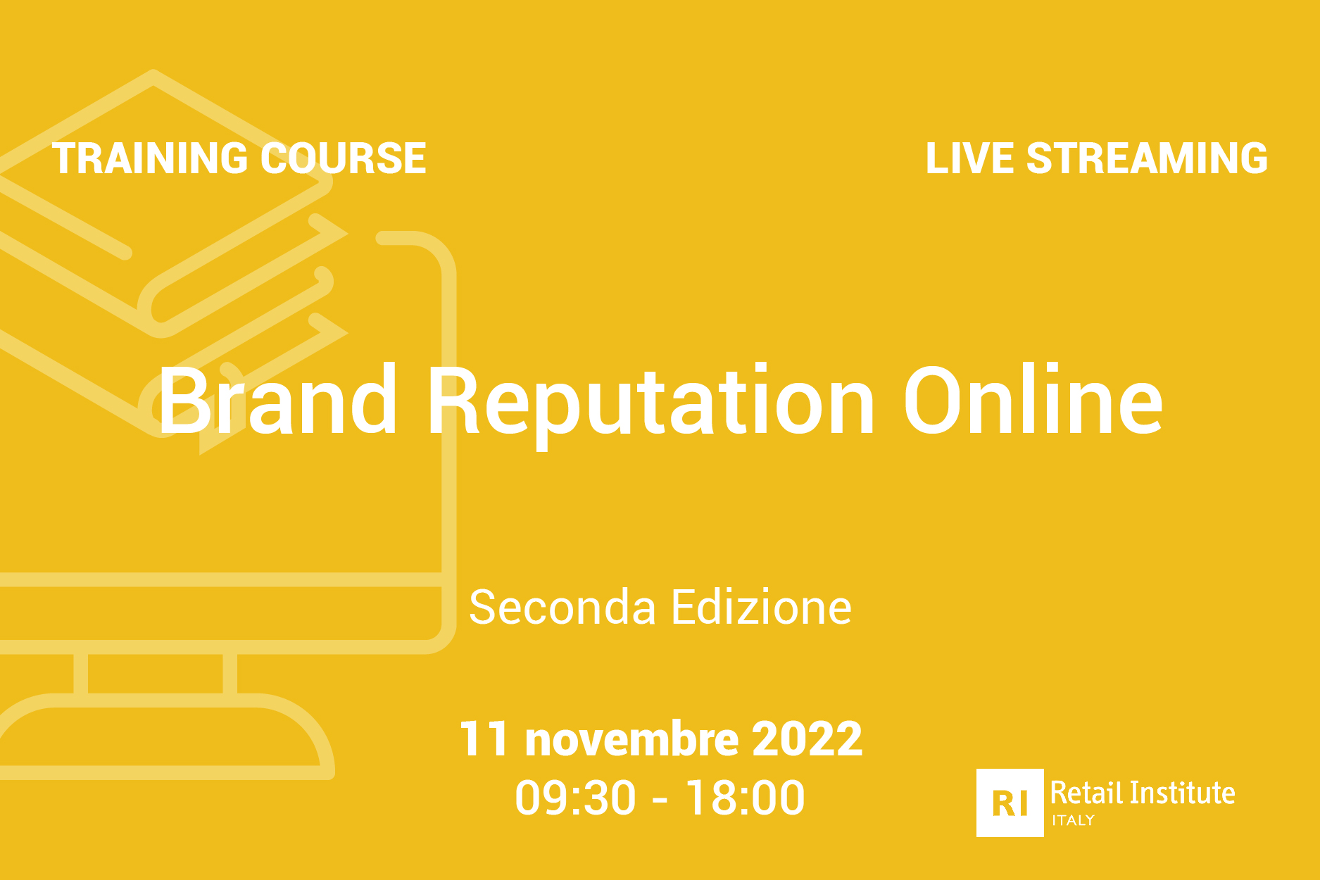 Training Course “Brand Reputation Online” – 11 novembre 2022