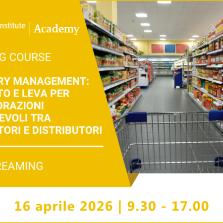 Training Course “Category Management: contesto e leva per collaborazioni profittevoli tra produttori e distributori” – 16 aprile 2026