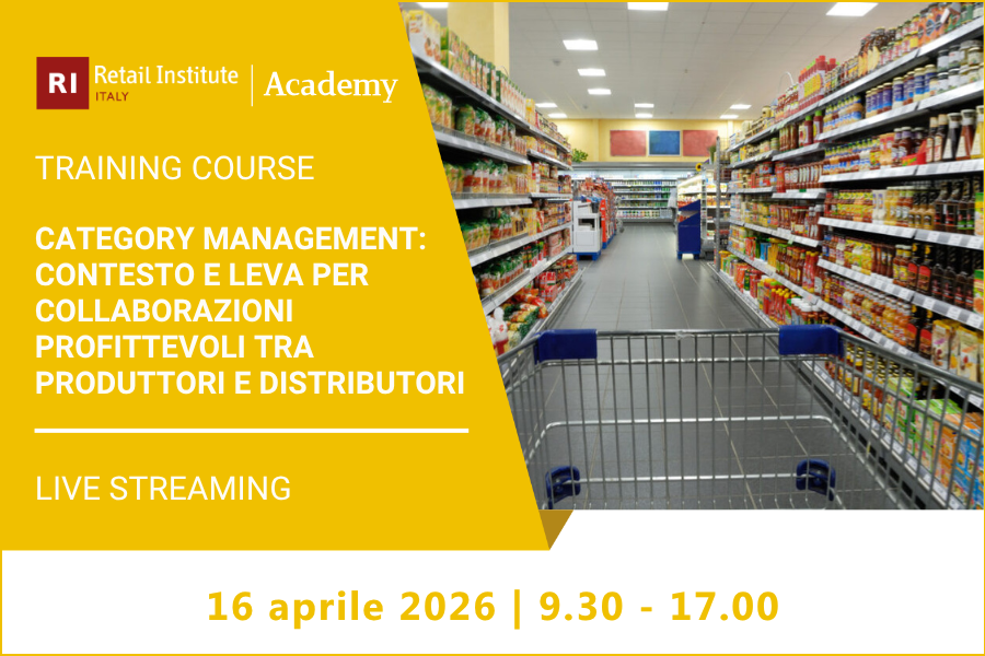 Training Course “Category Management: contesto e leva per collaborazioni profittevoli tra produttori e distributori” – 16 aprile 2026
