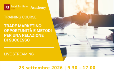 Training Course “Trade Marketing: opportunità e metodi per una relazione di successo” – 23 settembre 2026