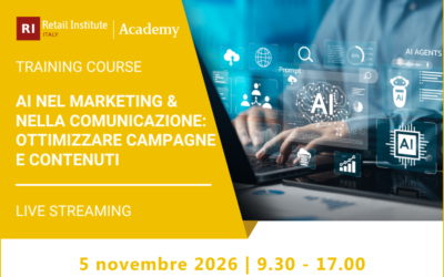 AI nel marketing e comunicazione: ottimizzare campagne e contenuti – 5 novembre 2026