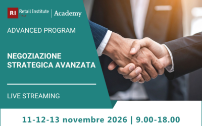 BANNER NEGOZIAZIONE 2026_PAGINA SITO Negoziazione Strategica Avanzata – 11, 12, 13 novembre 2026